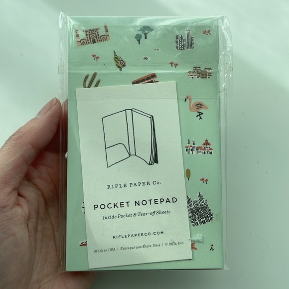 π3 for $25π NWT Rifle Paper Pocket Notepad - Picture 2 of 3